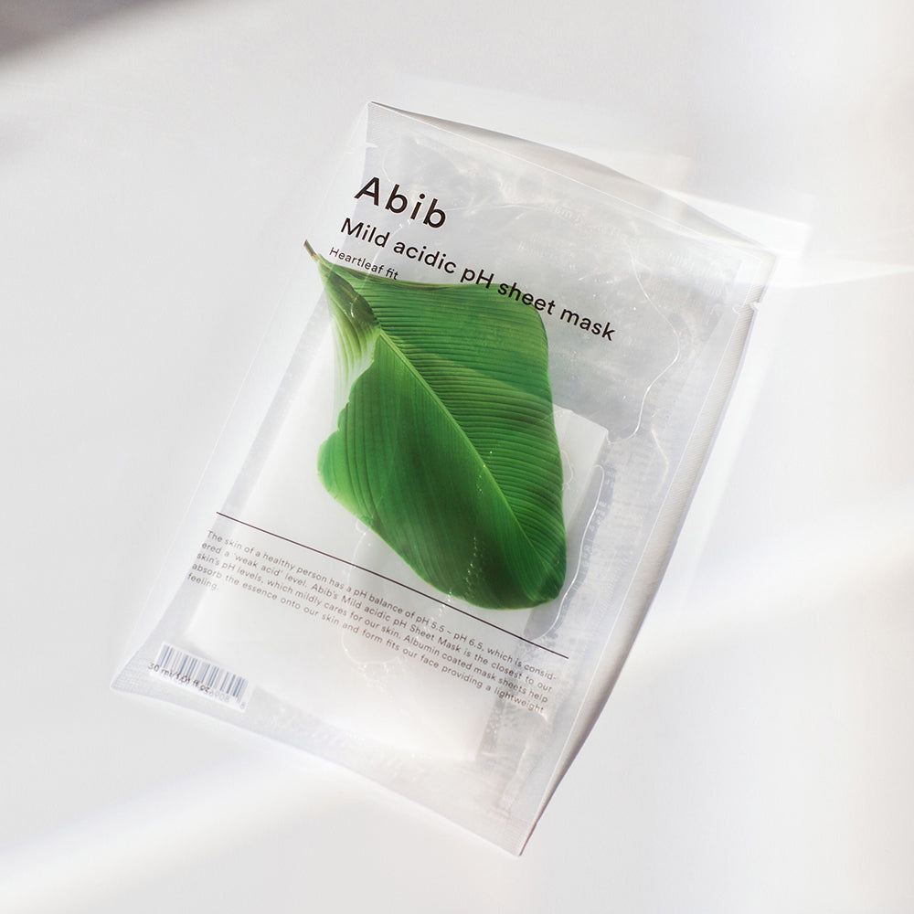 Mild Acidic pH Sheet Mask - Heartleaf fit