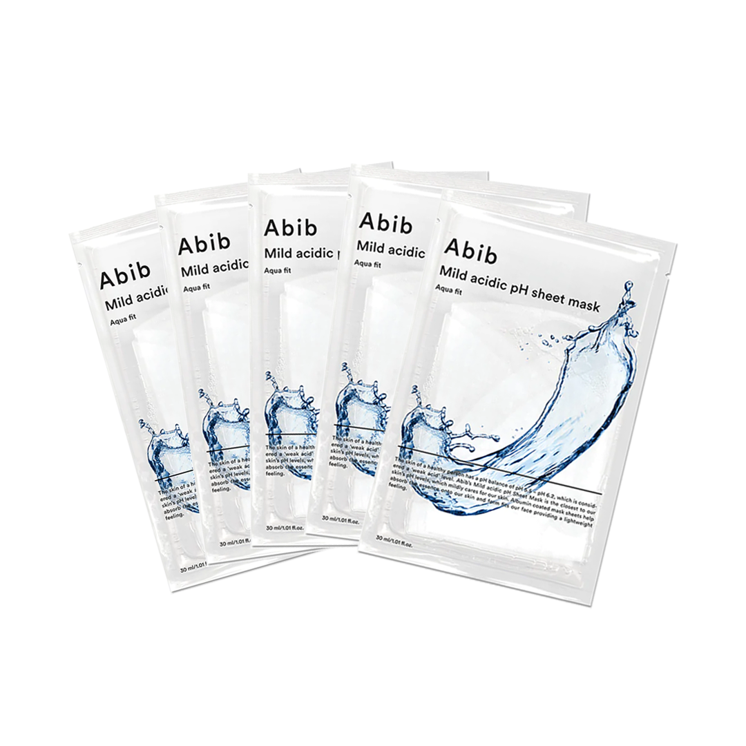 Mild Acidic pH Sheet Mask 5pcs Set - Pida Beauty