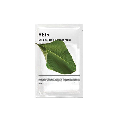 Mild Acidic pH Sheet Mask - Heartleaf fit - Pida Beauty